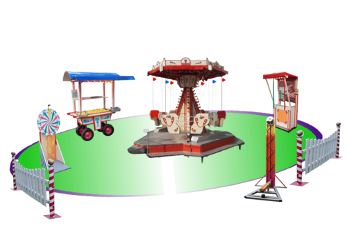 Kinderkirmes mit f&uuml;f Attraktionen